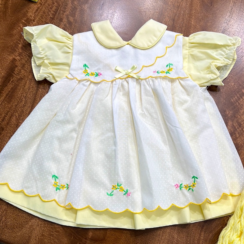 Baby Sz 9 months Mayfair vintage dress with overlay